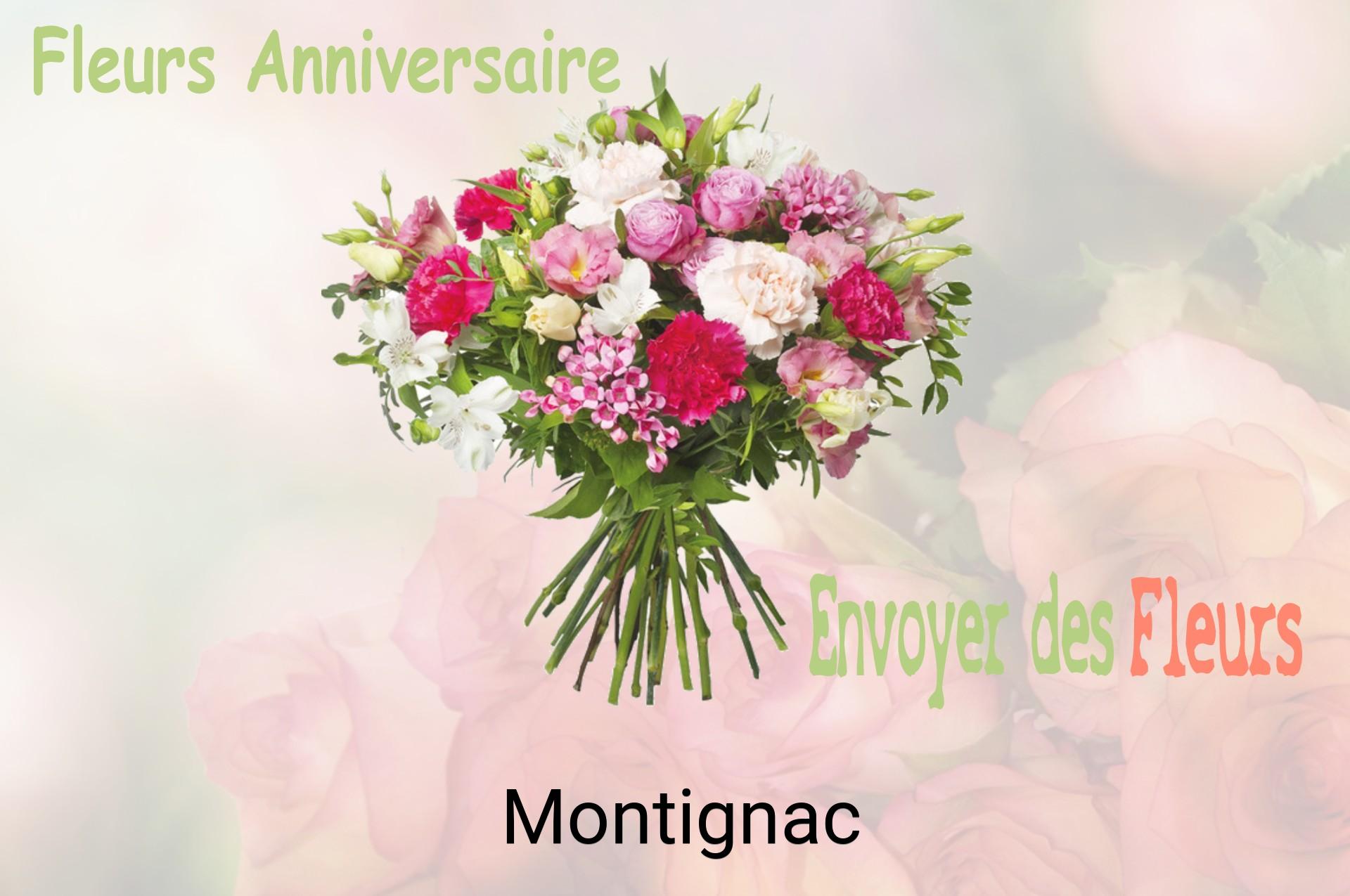 Bouquet de fleurs d’anniversaire livré à Montignac